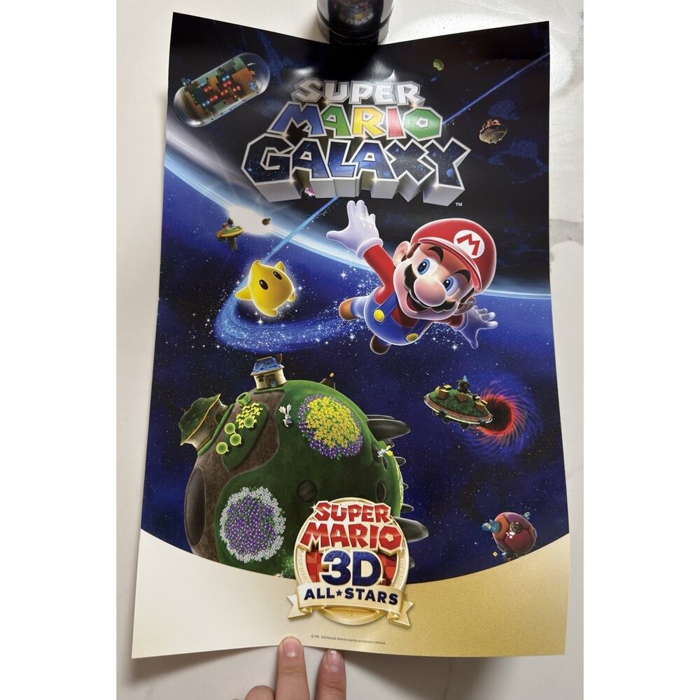 Super Mario 3D All-Stars Posters My Nintendo Rewards 35th Anniversary set of 3